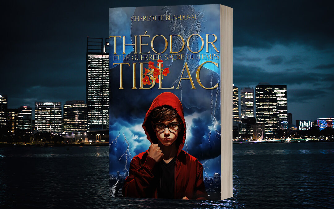 Couverture roman :  Théodor Tiblac et le Guerrier sacré du temps de Charlotte Blin-Duval