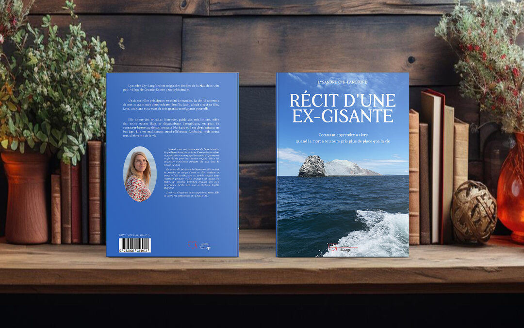 Couverture roman et mise en page: Récit d’une ex-gisante – de Lysandre Cyr-Langford