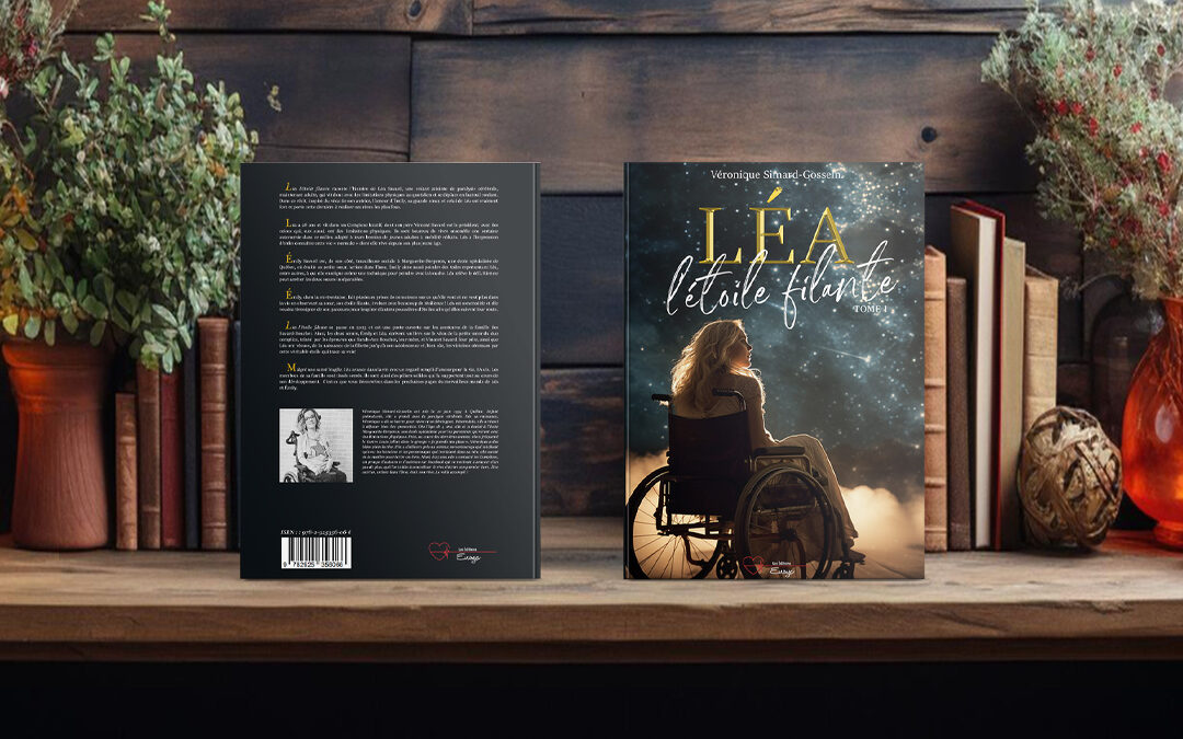 Couverture roman et mise en page: Léa, l’étoile filante – de Véronique Simard-Gosselin