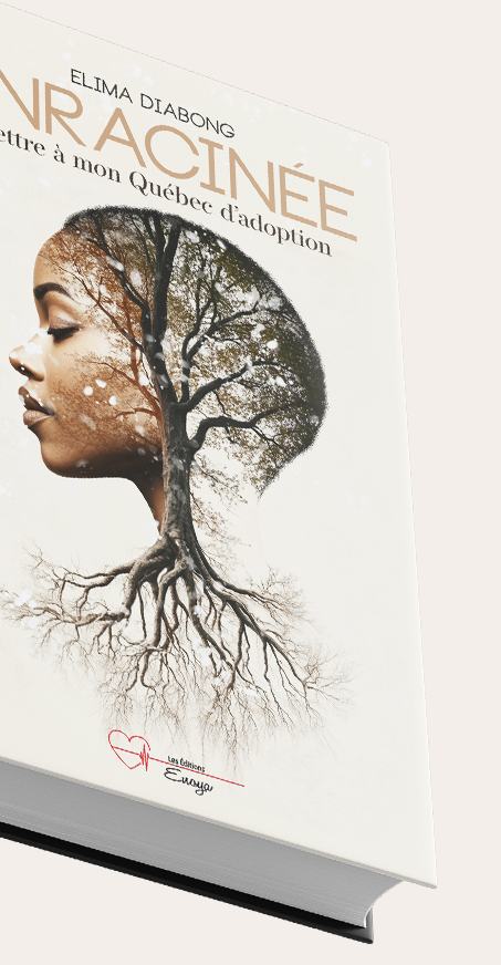 Création de couverture de livre – Enracinée d’Elima Diabong