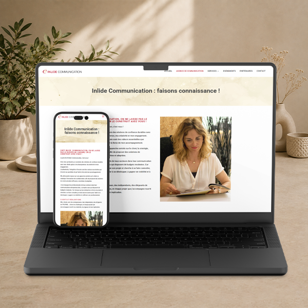 Site responsive d’Inlide Communication à La Valette-du-Var sur ordinateur et smartphone