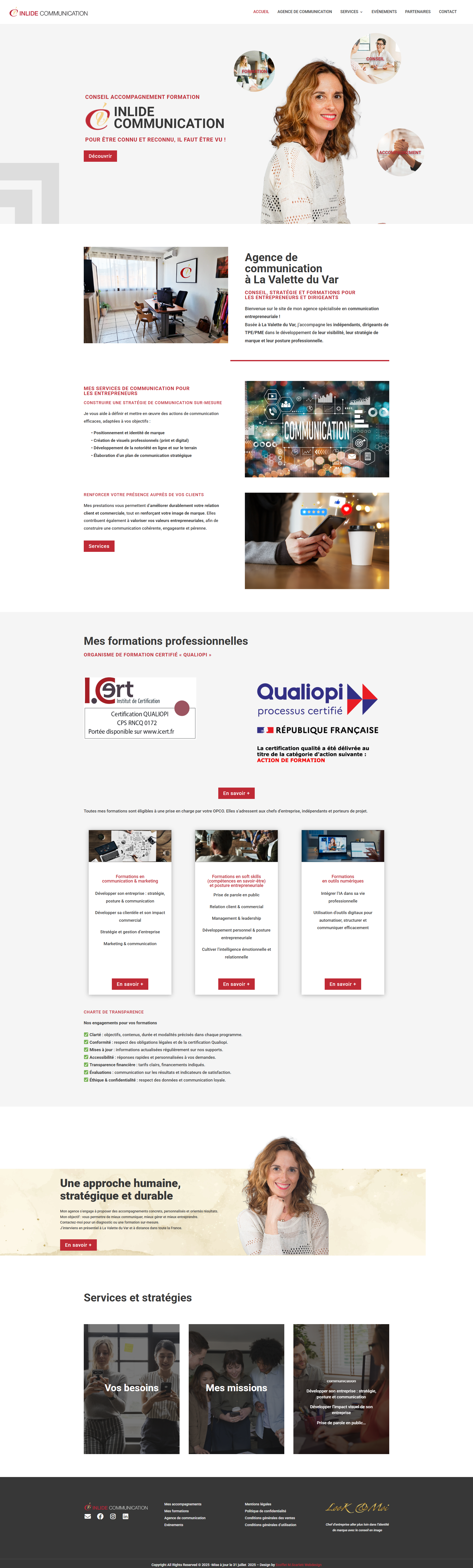 Refonte du site d&rsquo;Inlide Communication à La Valette-du-Var | Webdesign