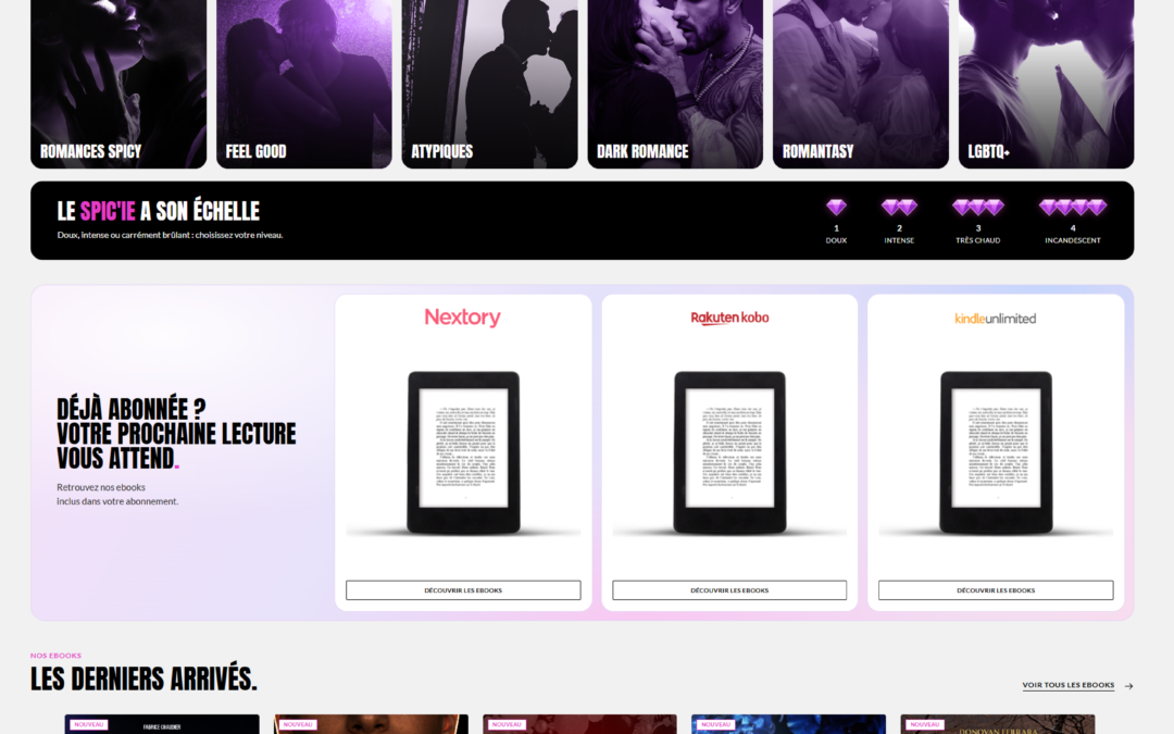 IE Éditions — la refonte d&rsquo;un site de romance sans filtre